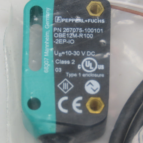 Pepperl + Fuchs OBE12M-R100-2EP-IO Thru Beam Receiver Sensor 10-30VDC