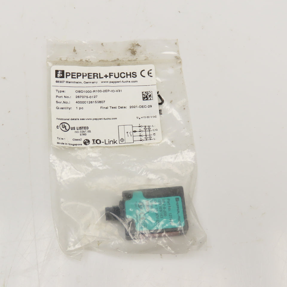 Pepperl + Fuchs OBD1000-R100-2EP-IO-V31 Diffuse Mode Sensor