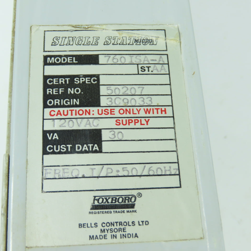 Foxboro 760ISA-A Single Station Micro Controller 120VAC
