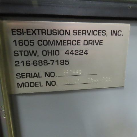 Esi-Extrusion 1/4HP Wind-up W/ Traverse Winder Machine 230/480V 1PH Tested