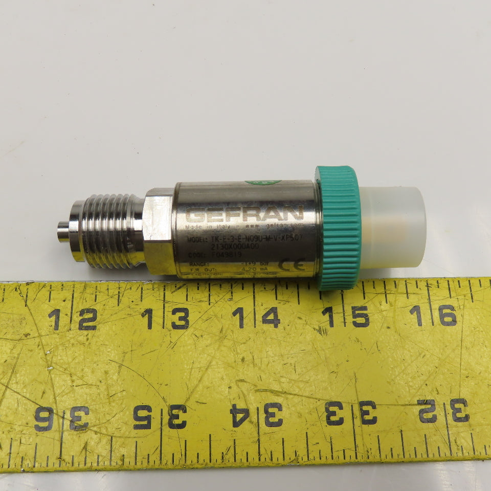 Gefran TK-E-3-E-N09U-M-V-XP507 Pressure Sensor 10-30VDC -1+9 Bar Range