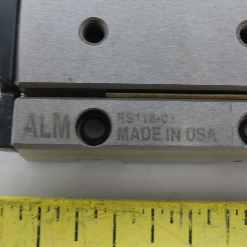 ALM RS118-03 Precision Linear Roller Ball Slide Travel: 2-1/4" Width: 1-1/2"