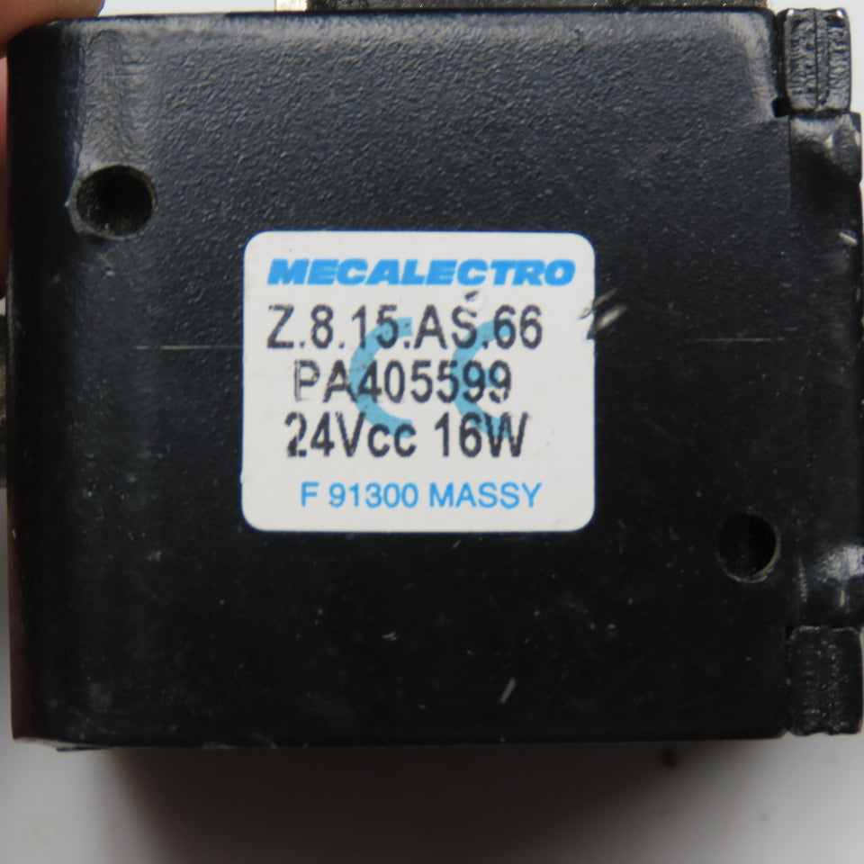 Mecalectro Z.8.15.AS.66 24VDC Linear Solenoid 15mm Stroke