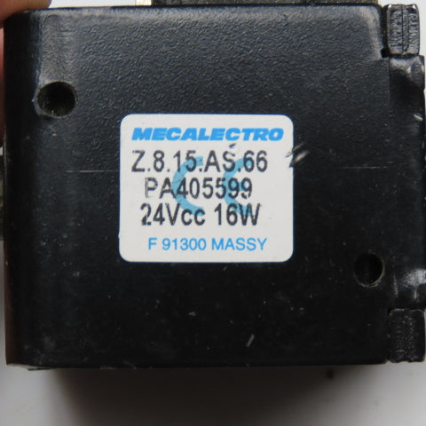 Mecalectro Z.8.15.AS.66 24VDC Linear Solenoid 15mm Stroke