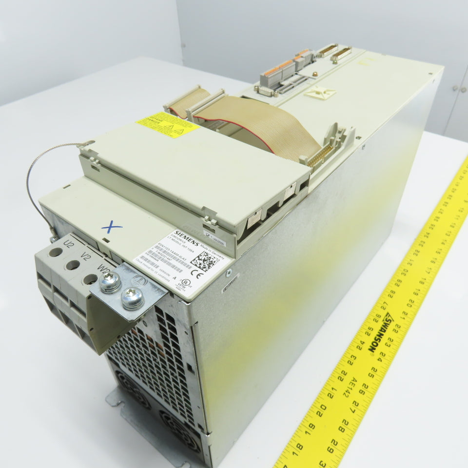 Siemens 6SN1123-1AA00-0LA3 Simodrive Power Module W/ 6SN1118-0NJ00-0AA1 Control