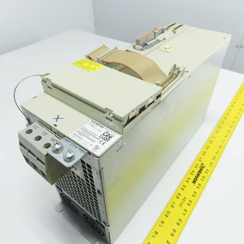 Siemens 6SN1123-1AA00-0LA3 Simodrive Power Module W/ 6SN1118-0NJ00-0AA1 Control