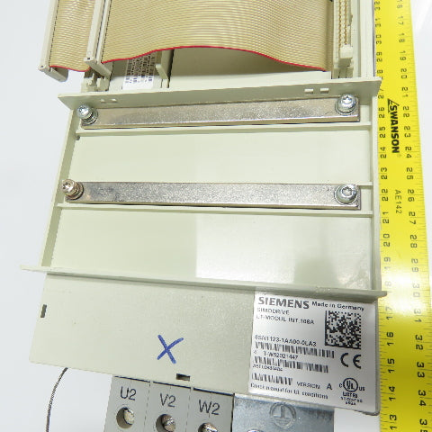Siemens 6SN1123-1AA00-0LA3 Simodrive Power Module W/ 6SN1118-0NJ00-0AA1 Control