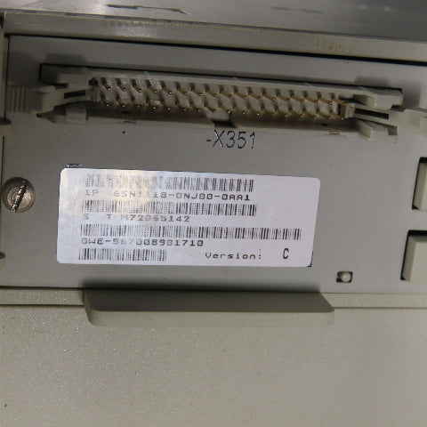 Siemens 6SN1123-1AA00-0LA3 Simodrive Power Module W/ 6SN1118-0NJ00-0AA1 Control