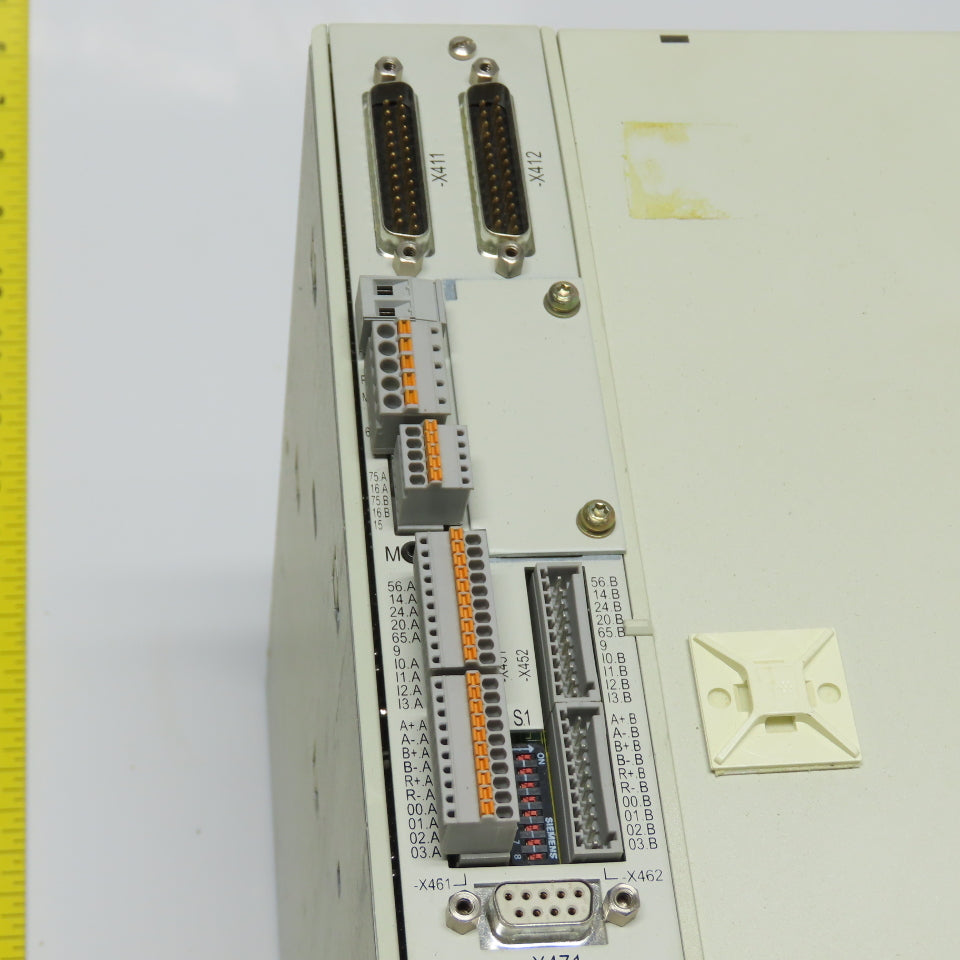 Siemens 6SN1123-1AA00-0LA3 Simodrive Power Module W/ 6SN1118-0NJ00-0AA1 Control