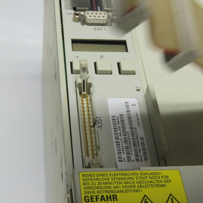 Siemens 6SN1123-1AA00-0LA3 Simodrive Power Module W/ 6SN1118-0NJ00-0AA1 Control