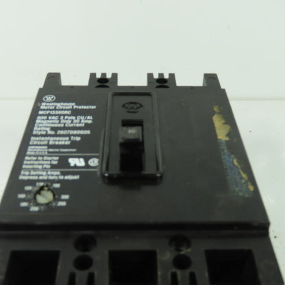 Westinghouse MCP13300RC 3-Pole Circuit Breaker W/ EL3030R Current Limiter