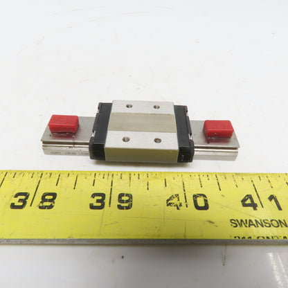 NSK LE090080ARK1D02P61 Precision Linear Rail W/ Bearing Block 3-1/8" long