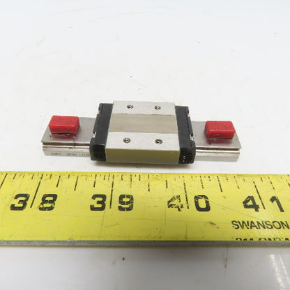 NSK LE090080ARK1D02P61 Precision Linear Rail W/ Bearing Block 3-1/8" long