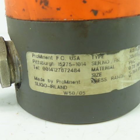 Prominent BPV-DM Pressure Relief Valve 3/4" NPT 150PSI 2205002947