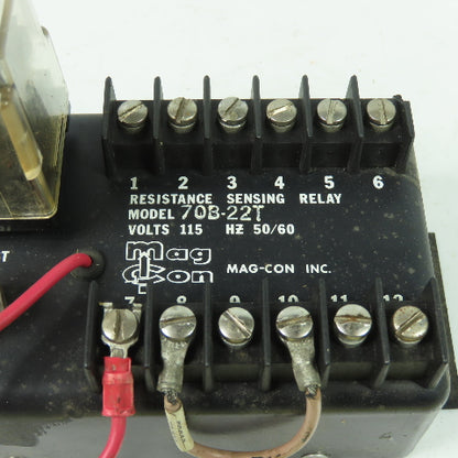 Mag-Con 70B-22T Resistance Sensing Relay 115V 50/60Hz