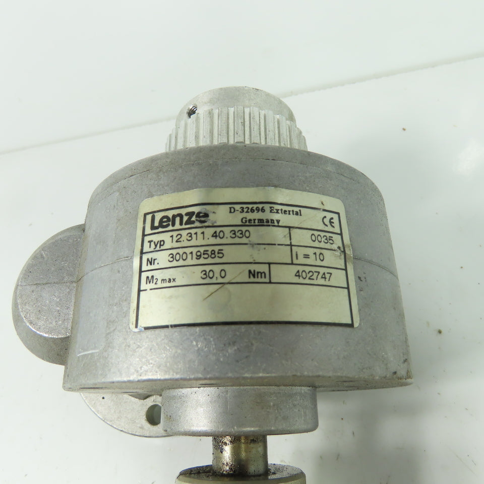 Lenze 12.311.40.330 Gearbox M2 Max 30.0Nm i=10 Nr. 30019585 3-Bolt Flange