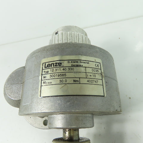 Lenze 12.311.40.330 Gearbox M2 Max 30.0Nm i=10 Nr. 30019585 3-Bolt Flange
