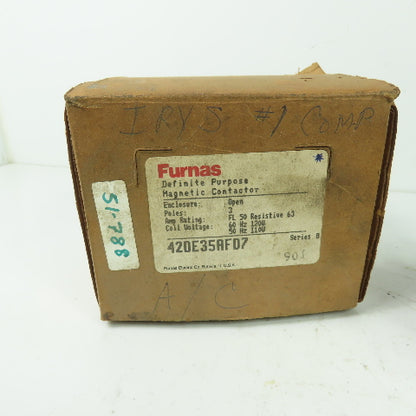 Furnas 42DE35AFD7 3-Pole Magnetic Contactor 600V 15Hp 50/60Hz 120V Coil