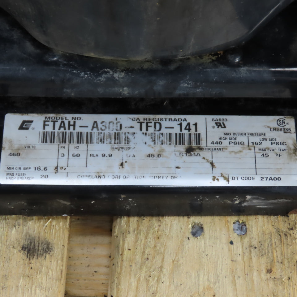 Copeland FTAH-A300-TFD-141 Scroll Air Cooled Condensing Unit 460V 3PH