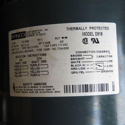 Copeland FTAH-A300-TFD-141 Scroll Air Cooled Condensing Unit 460V 3PH