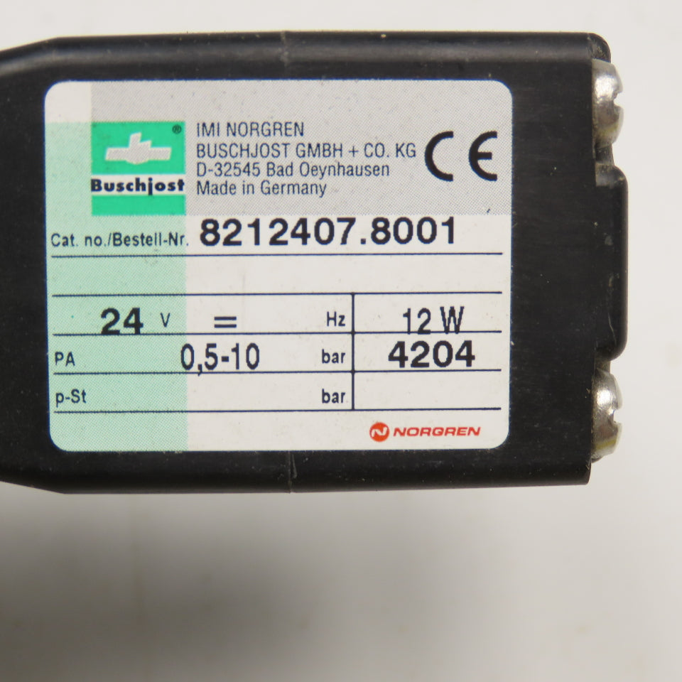 IMI Norgren 8212407-8001 1" Solenoid Valve 24V 0.5-10 Bar