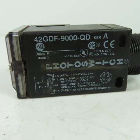 Allen Bradley 42GDF-9000-QD Ser A Photoswitch Photoelectric Senser 10-30VDC