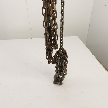 CM Cyclone Model M 1/2 Ton 1000 LB Manual Chain Fall Hoist 8' Lift 6' Pendant