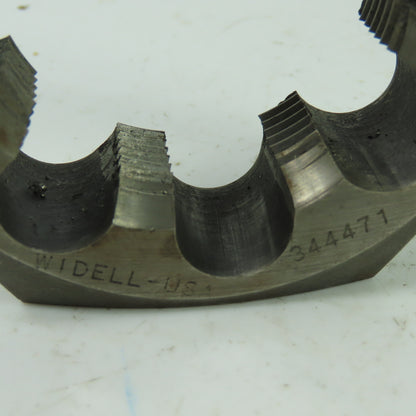 Widell 344471 2-1/4-10 Hexagon Rethreading Die