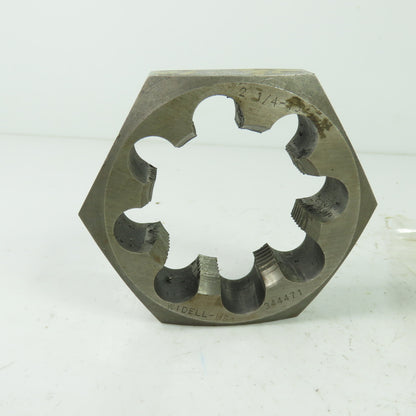 Widell 344471 2-1/4-10 Hexagon Rethreading Die