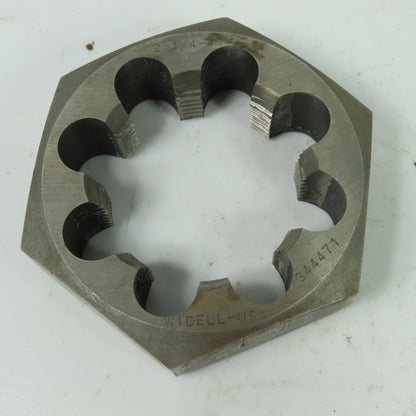 Widell 344471 2-1/4-10 Hexagon Rethreading Die