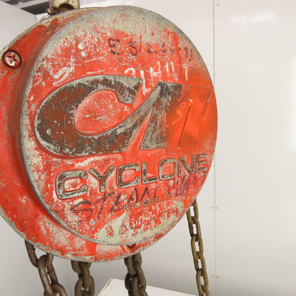 CM Cyclone Model S 2 Ton 4000 LB Manual Chain Fall Hoist 20' Lift 12' Pendant