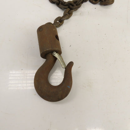 CM Cyclone Model S 2 Ton 4000 LB Manual Chain Fall Hoist 20' Lift 12' Pendant