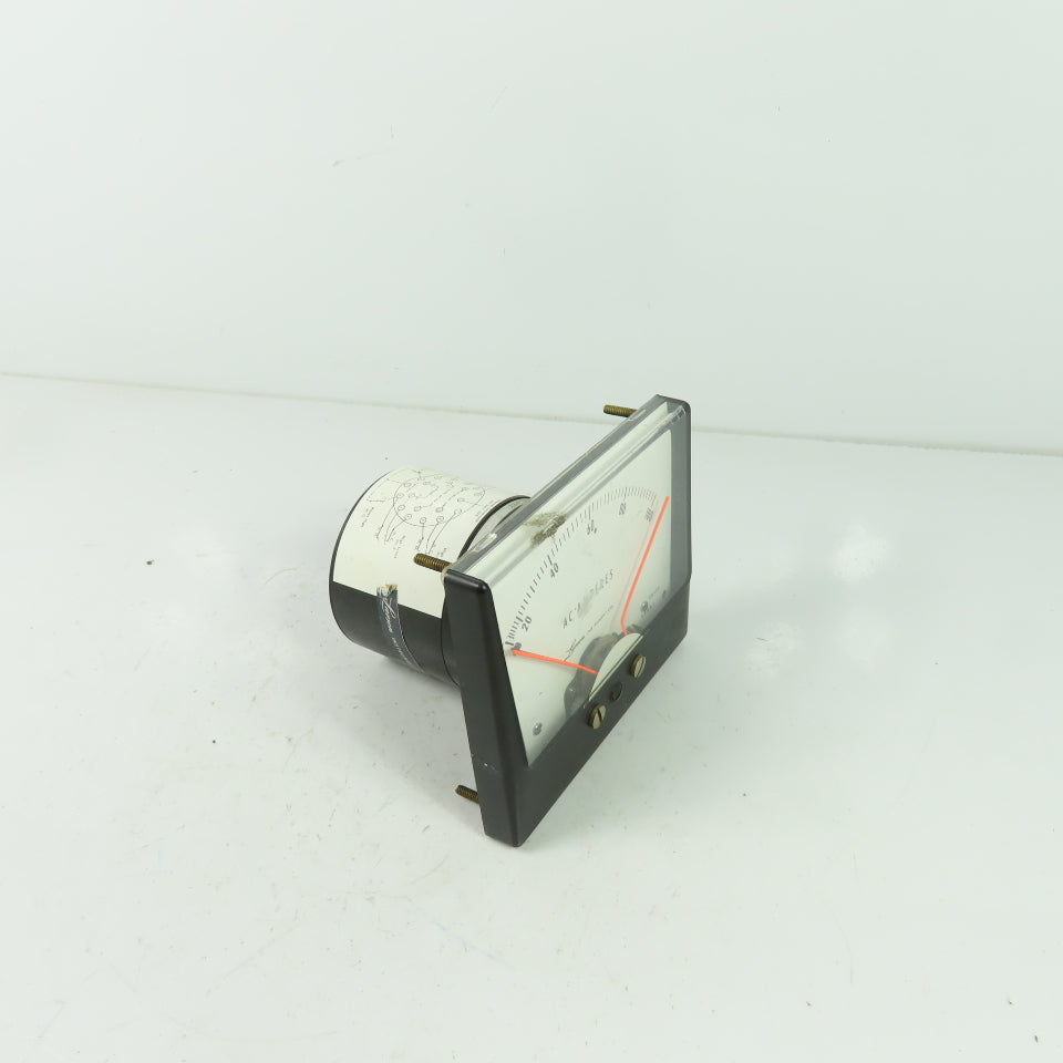 Larson 4.5WV AC Amperes Power Panel Meter 0-100 117V 0-1A Range