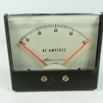Larson 4.5WV AC Amperes Power Panel Meter 0-100 117V 0-1A Range
