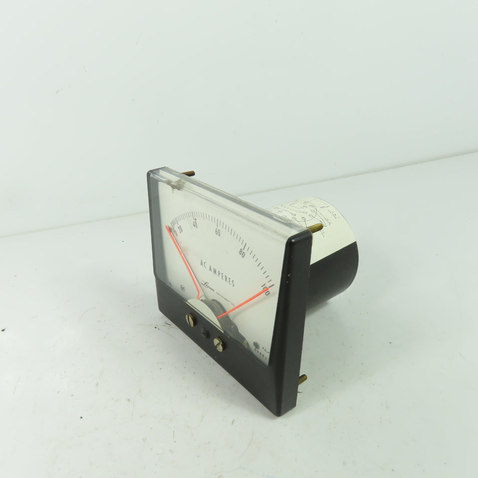 Larson 4.5WV AC Amperes Power Panel Meter 0-100 117V 0-1A Range
