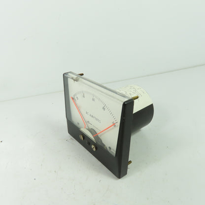 Larson 4.5WV AC Amperes Power Panel Meter 0-100 117V 0-1A Range