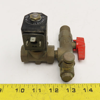 Ingersoll Rand 1/4" NPT Solenoid Valve W/ 1/2" Shut Off 1.4-250PSI