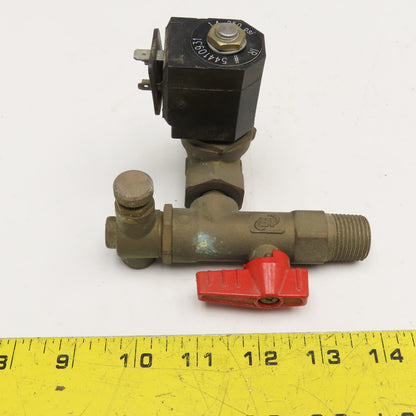 Ingersoll Rand 1/4" NPT Solenoid Valve W/ 1/2" Shut Off 1.4-250PSI