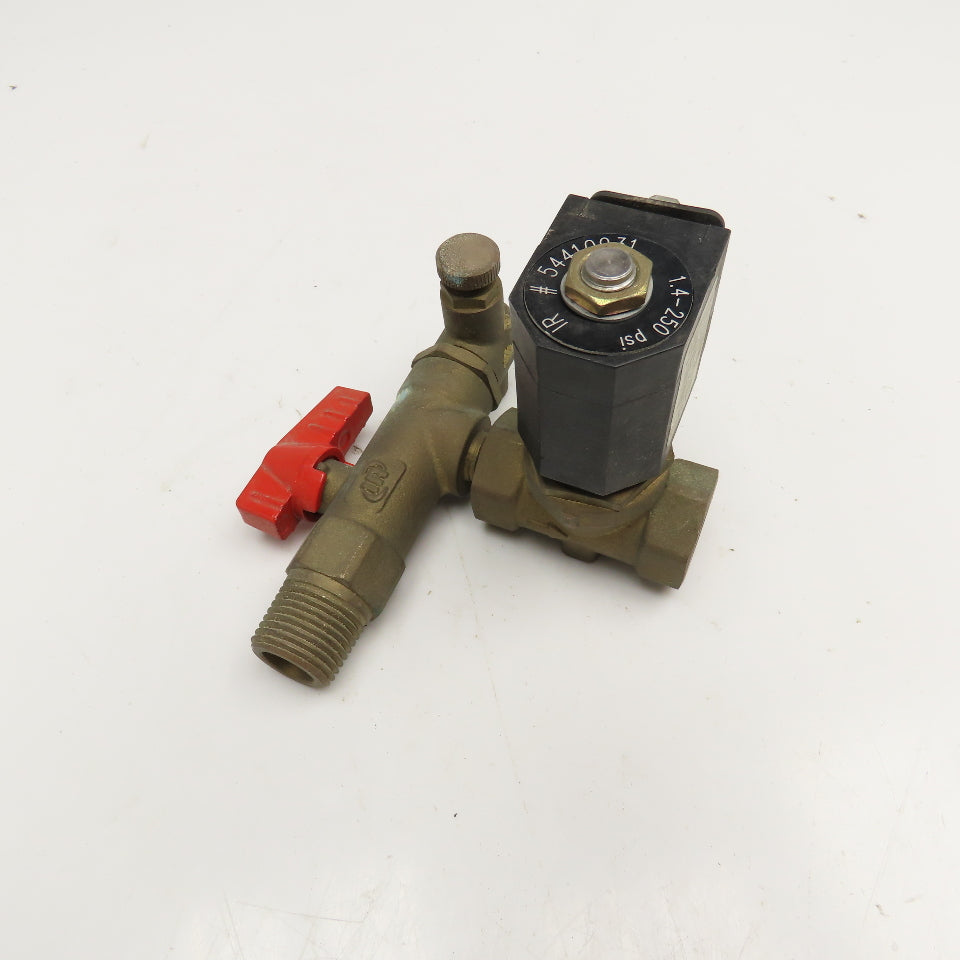 Ingersoll Rand 1/4" NPT Solenoid Valve W/ 1/2" Shut Off 1.4-250PSI