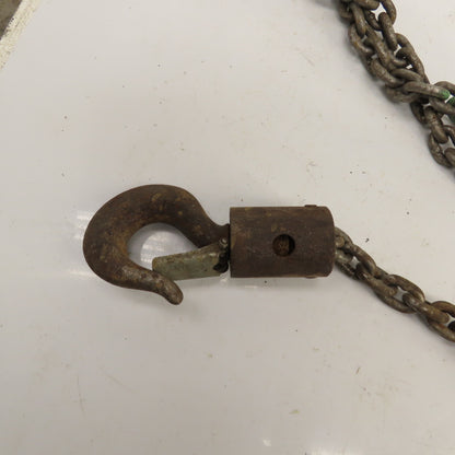 CM Cyclone Model S 2 Ton 4000 LB Manual Chain Fall Hoist 15' Lift 13' Pendant