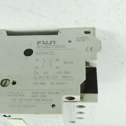 Fuji BM3ZSS-1P6 3-Pole Circuit Breaker 600VAC 1-1.6A