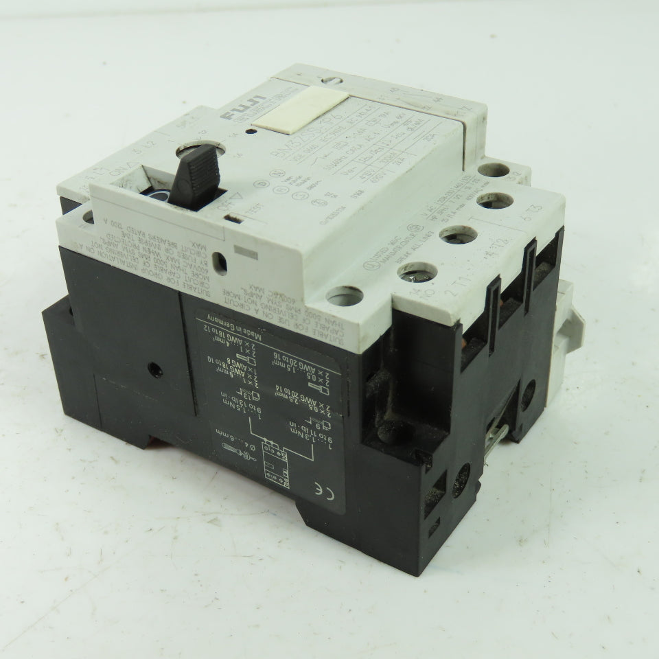 Fuji BM3ZSS-1P6 3-Pole Circuit Breaker 600VAC 1-1.6A