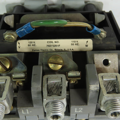 Furnas 40HP32AF Ser A 600V 90A Size 3 Contactor 110/120V Coil