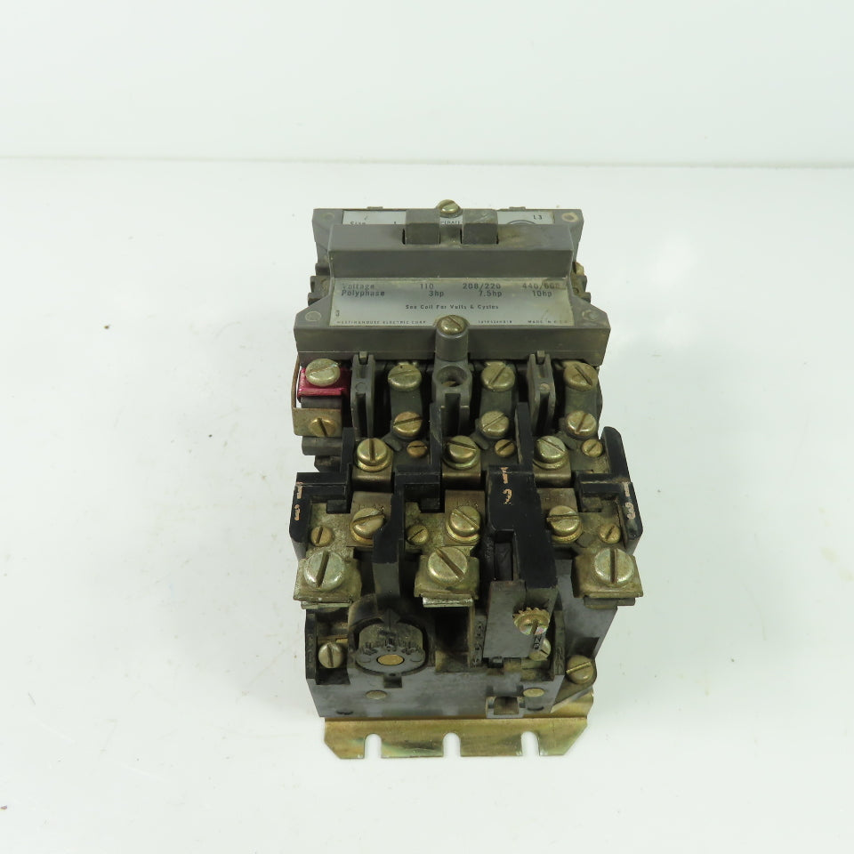 Westinhouse A200MICACD Size 1 Motor Starter 10HP 27A 120V Coil