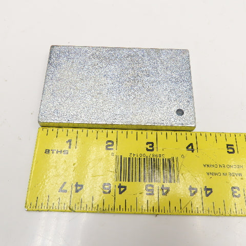 2-3/8" x 4" Hot Dip Galvanized Steel Plate Floor Target Pad 1" Dimple Lot Of 4