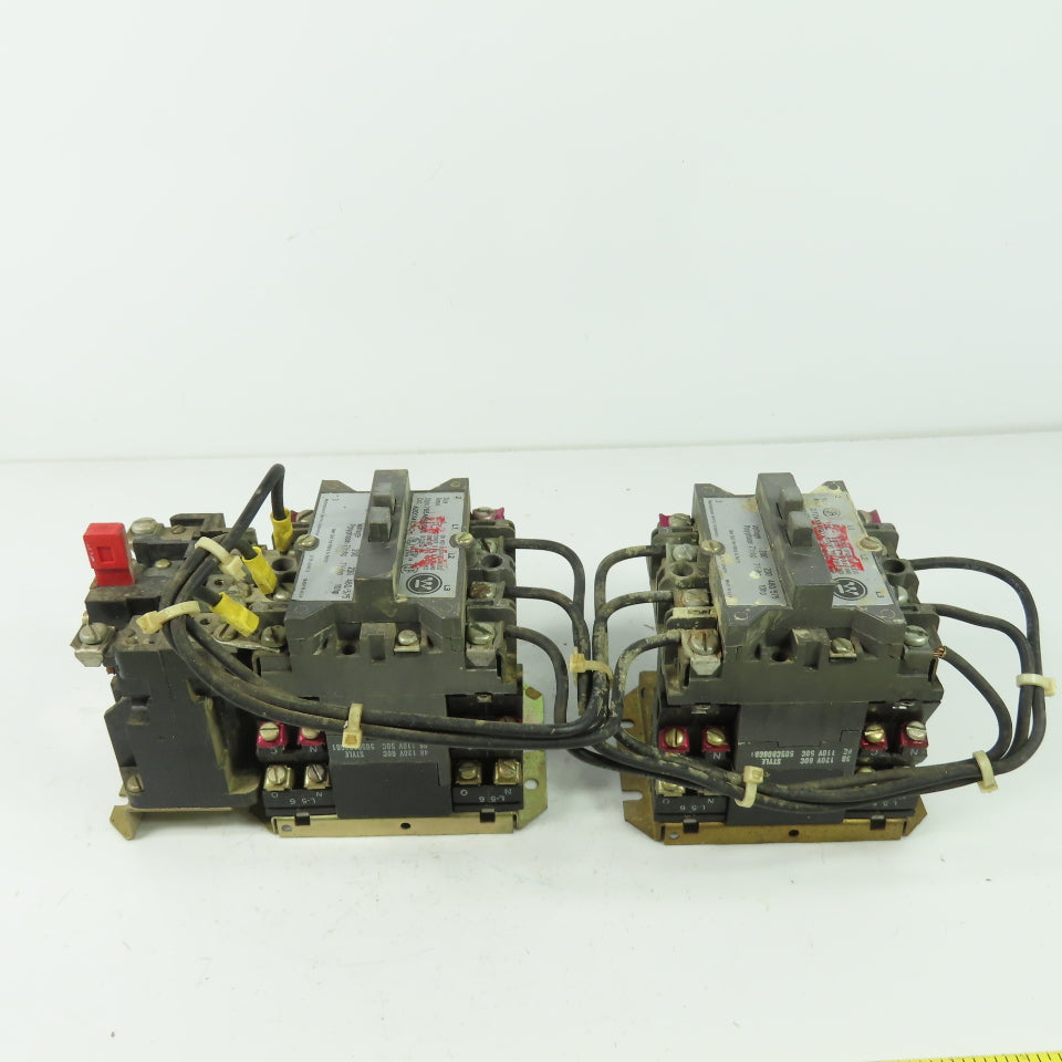 Westinghouse 765A840G01 10HP Size 1 Reversing Contactor 120V Coil W/ 277A534GO1