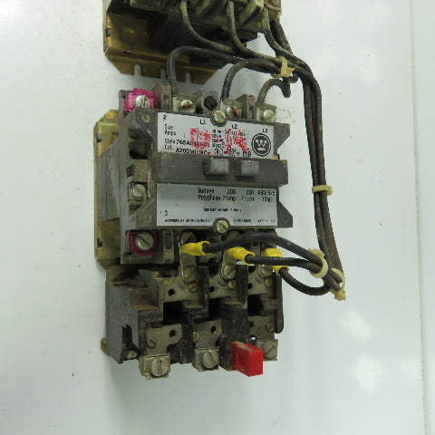 Westinghouse 765A840G01 10HP Size 1 Reversing Contactor 120V Coil W/ 277A534GO1