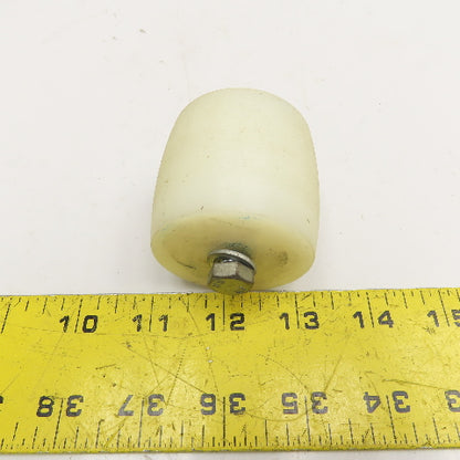 1.9" BF Crowned Face UHMW Roller 2.140" Wide 5/16" Bolt Axel