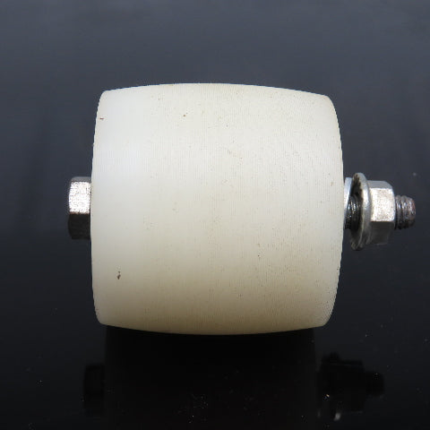1.9" BF Crowned Face UHMW Roller 2.140" Wide 5/16" Bolt Axel