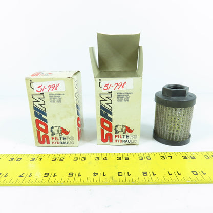 Sofima 20.1572 Hydraulic Filter Element 1/2" NPT Lot Of 2